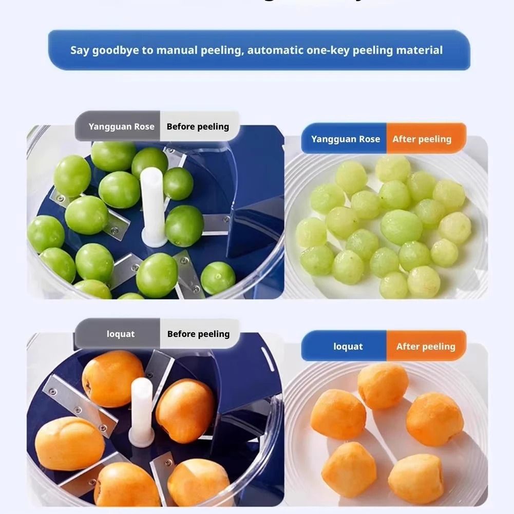 Automatic Electric Fruit Peeler For Grapes Berries And Small Fruits 2