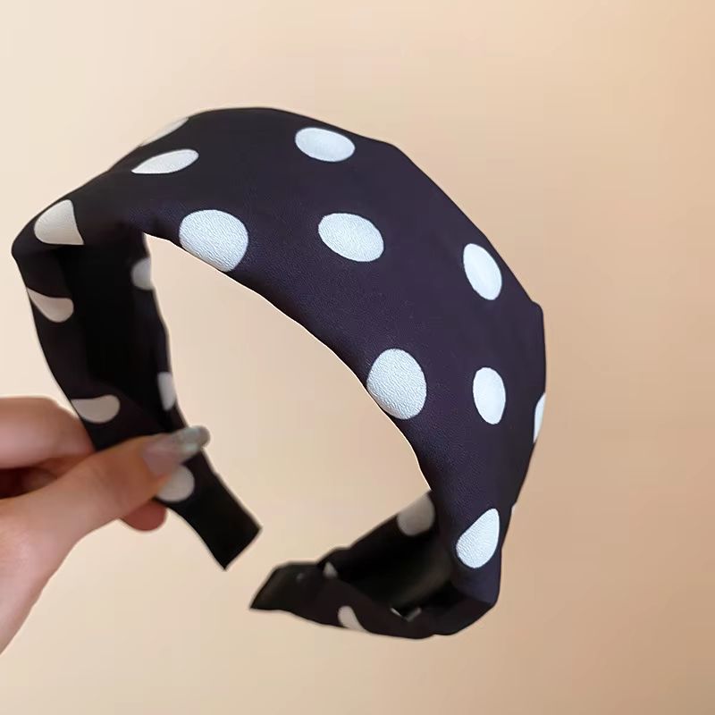 French Stripe Yarn WideEdge Headband  Solid Color High Headband For Women  Girls 20