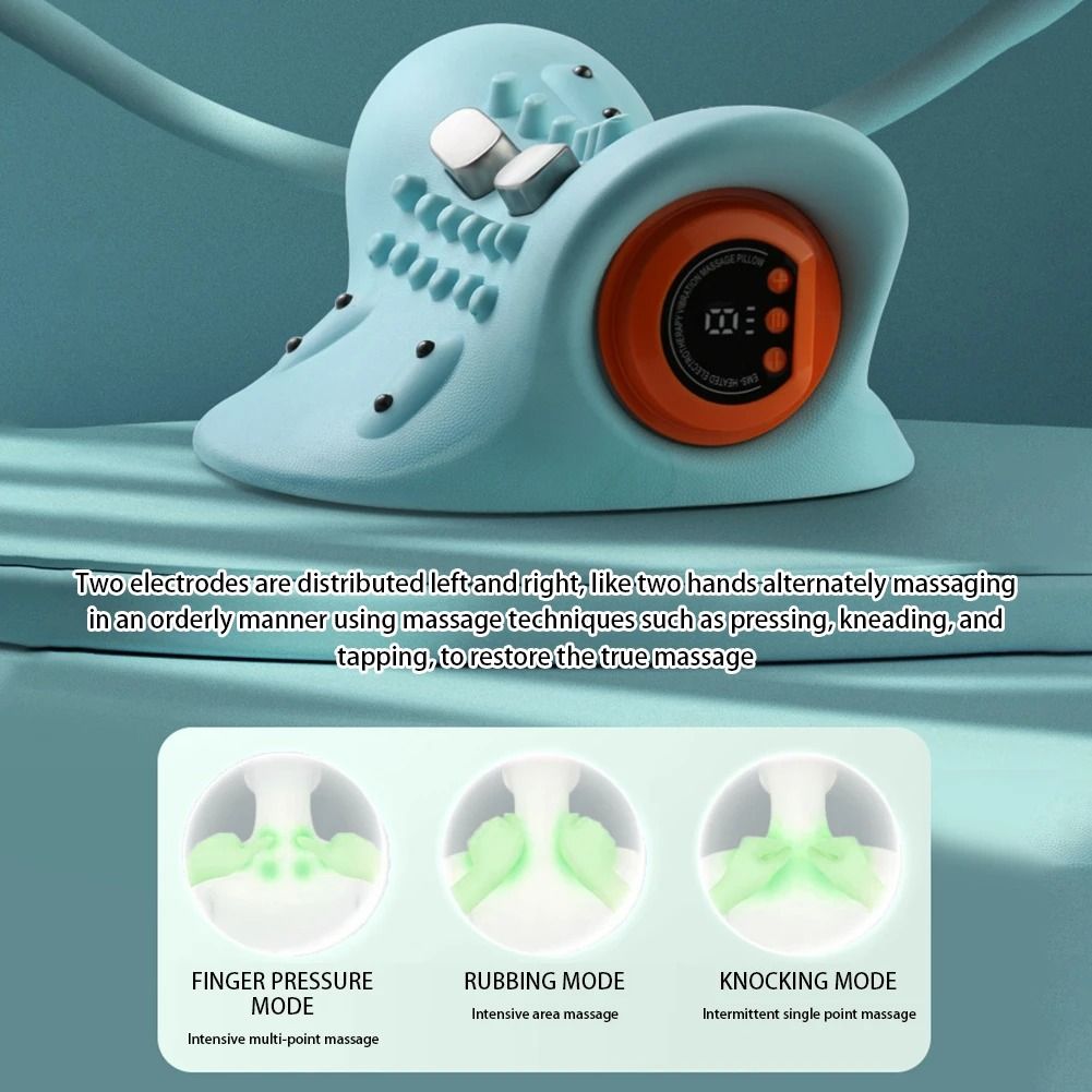 Neck And Head Massage Pillow For Cervical Support And Relaxation 1