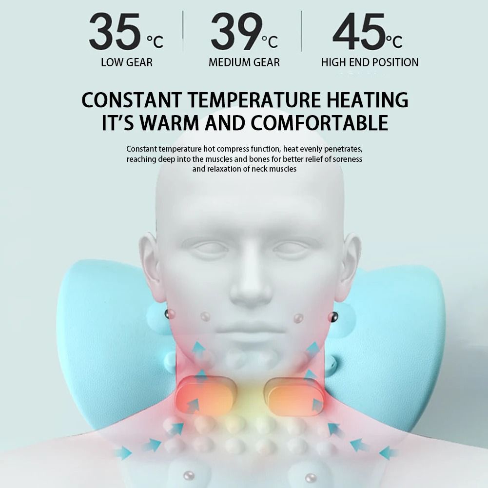 Neck And Head Massage Pillow For Cervical Support And Relaxation 4
