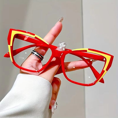 ColorBlock CatEye AntiBlue Light Reading Glasses  Stylish Womens And Mens Higher Strength 1040 5