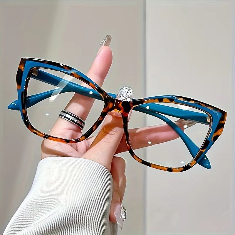 ColorBlock CatEye AntiBlue Light Reading Glasses  Stylish Womens And Mens Higher Strength 1040 6