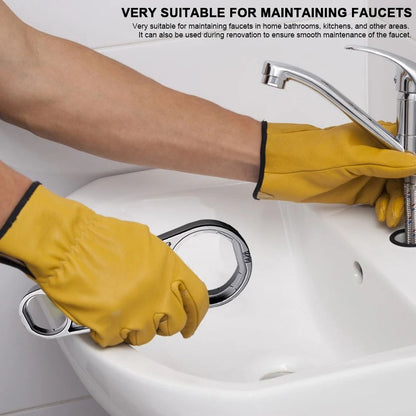 2 in 1 Faucet Aerator Wrench Adjustable Bubbler Tool for Home Plumbing
