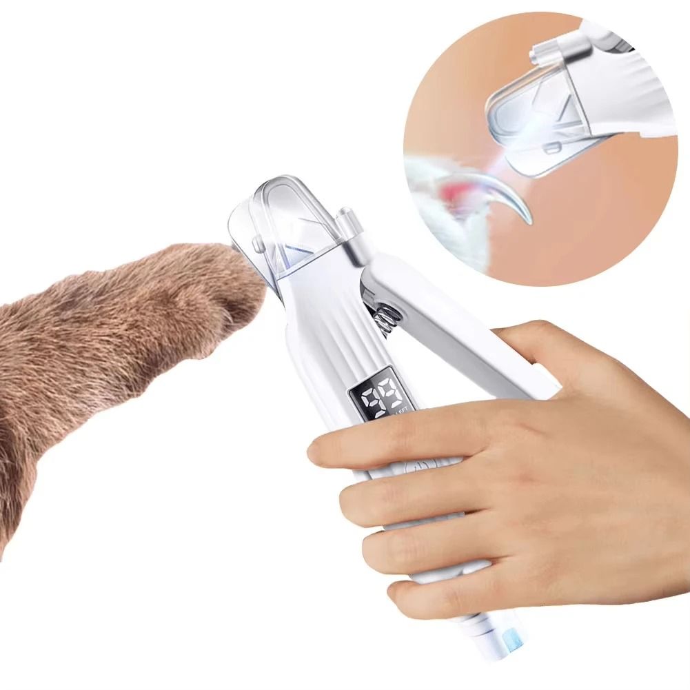 2 In 1 Electric Pet Nail Trimmer And Grinder With LED Light For Dogs And Cats 3
