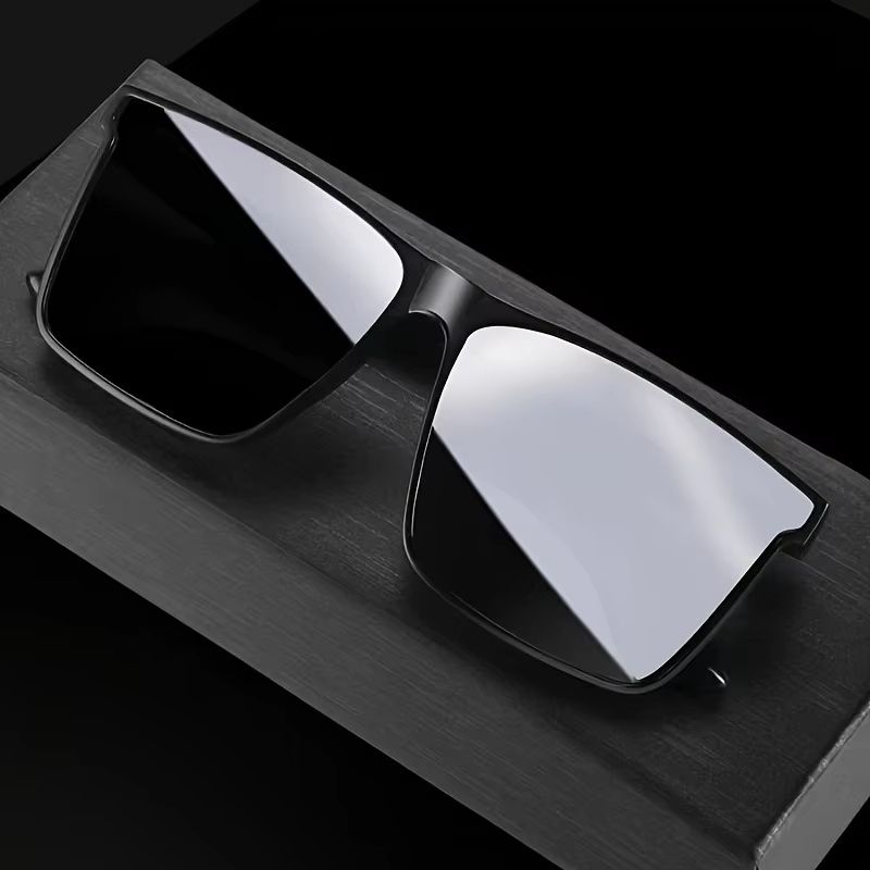 ClassicSquare Black Fashion Glasses  Unisex Outdoor Travel  Driving Shades 2