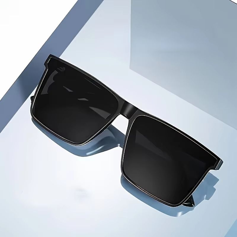 ClassicSquare Black Fashion Glasses  Unisex Outdoor Travel  Driving Shades 4