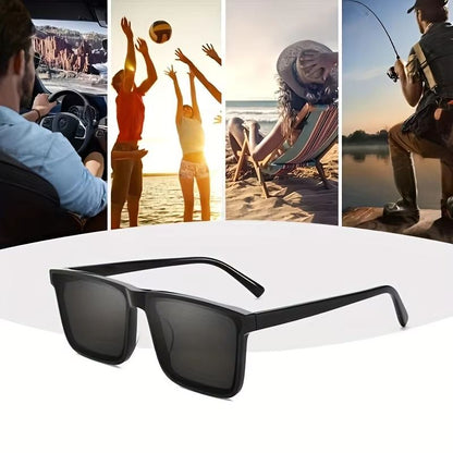 ClassicSquare Black Fashion Glasses  Unisex Outdoor Travel  Driving Shades 5