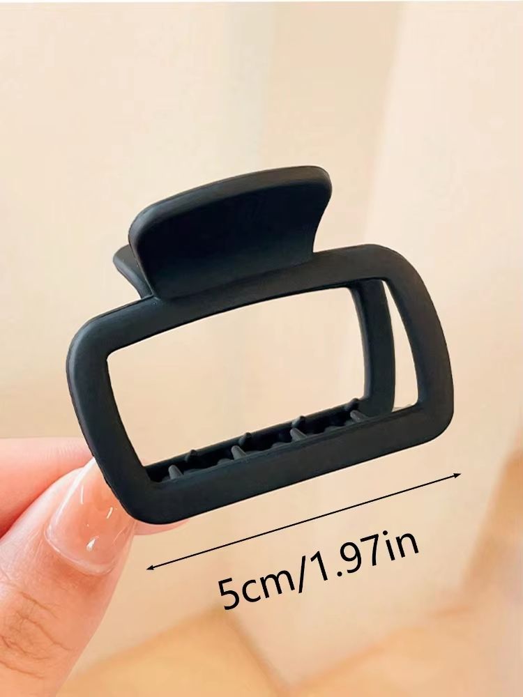 EleganceEdge Square Hair Claw Clip Set  4Piece Lightweight Stylish Hair Accessory 5