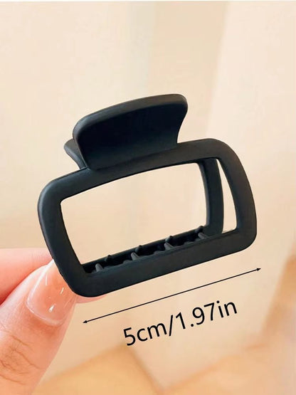 EleganceEdge Square Hair Claw Clip Set  4Piece Lightweight Stylish Hair Accessory 5