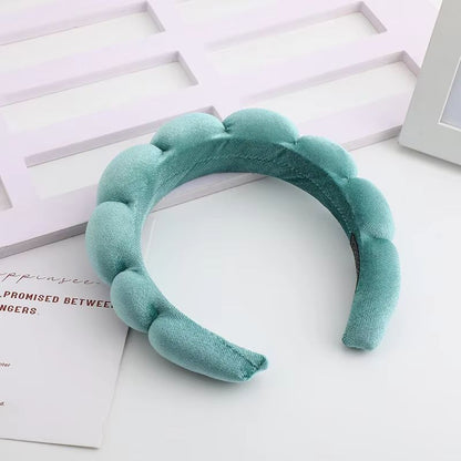 VelvetTwist HighCrown Sponge Hair Band  Wide SolidColor Hair Accessory 9