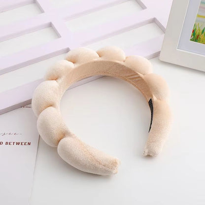 VelvetTwist HighCrown Sponge Hair Band  Wide SolidColor Hair Accessory 2