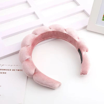 VelvetTwist HighCrown Sponge Hair Band  Wide SolidColor Hair Accessory 3