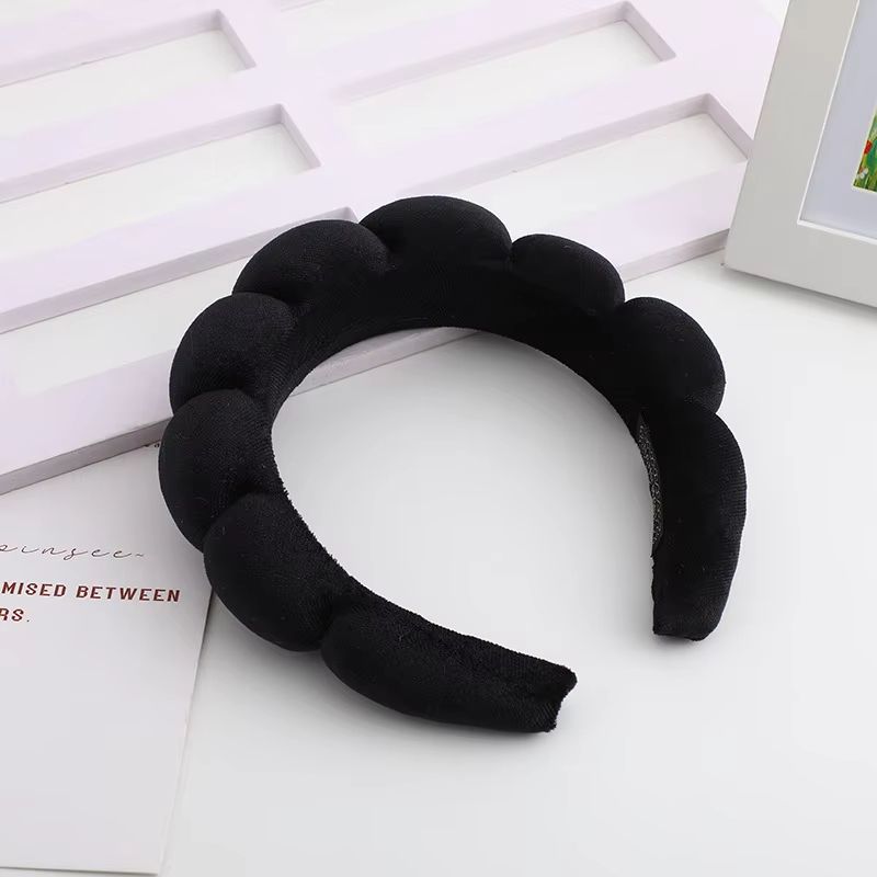 VelvetTwist HighCrown Sponge Hair Band  Wide SolidColor Hair Accessory 8