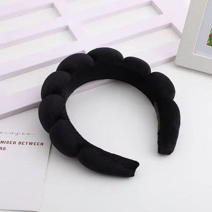 VelvetTwist HighCrown Sponge Hair Band  Wide SolidColor Hair Accessory 8