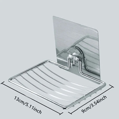 Wall Mounted Soap Rack Drainage Soap Tray Stainless Steel Soap Rack Simple Soap Storage Rack In Hom 2