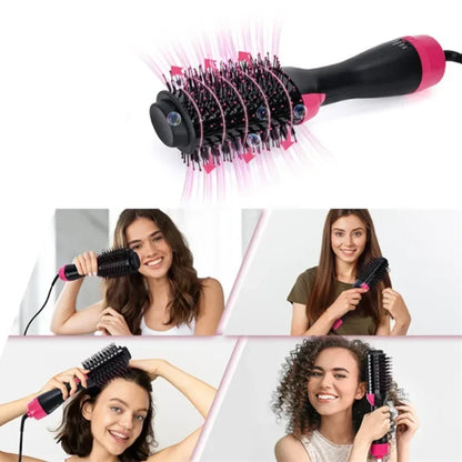 Hot Air Brush, One-Step Heating Styling Comb, Curly Professional Hair Dryers, Comb Hair Straightening Brush for Straight
