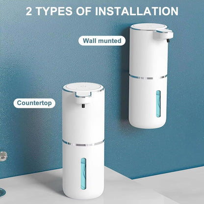 AutoFoam Touchless 380 Ml USBRechargeable Foam Soap Dispenser  4Level Adjustable For Bathroom  Kitc 5