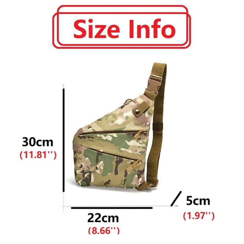 Waterproof Nylon Crossbody, Chest Bags Camouflage Tactical, Bag Single Shoulder Bags for Men, Male Messenger Bag