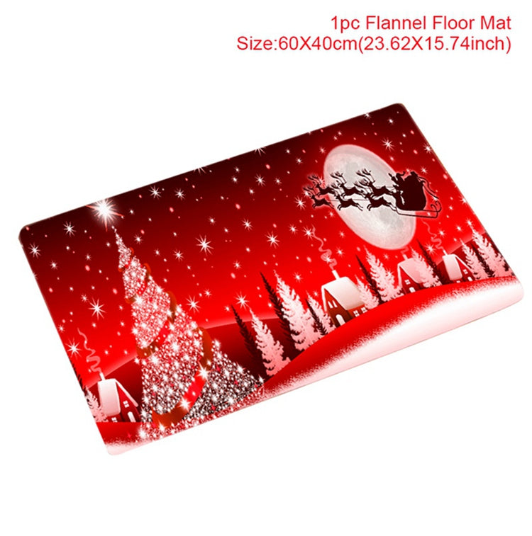 Christmas Door Mat Santa Claus Outdoor Carpet Merry Christmas Decorations For Home 5