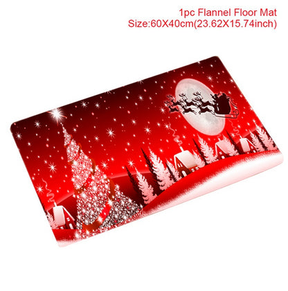 Christmas Door Mat Santa Claus Outdoor Carpet Merry Christmas Decorations For Home 5