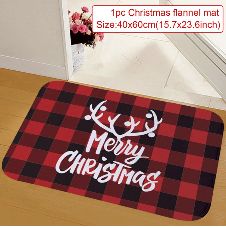 Christmas Door Mat Santa Claus Outdoor Carpet Merry Christmas Decorations For Home 12
