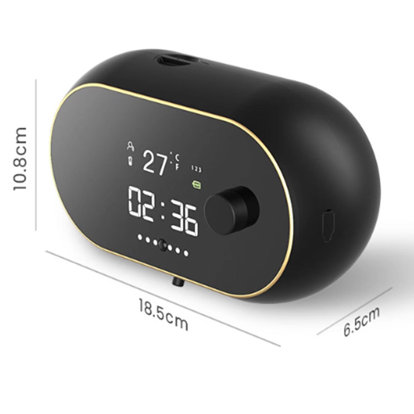 SmartDisplay USBRechargeable Infrared Touchless Soap  Sanitiser Dispenser  LED Temperature Display  5