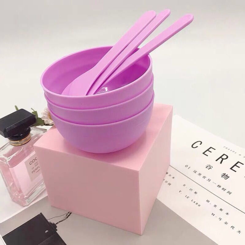 Spoon Set Portable Beauty Tools Small DIY Face Masks And Mud Bowl Skin Care Kit For Homemade Essent 4