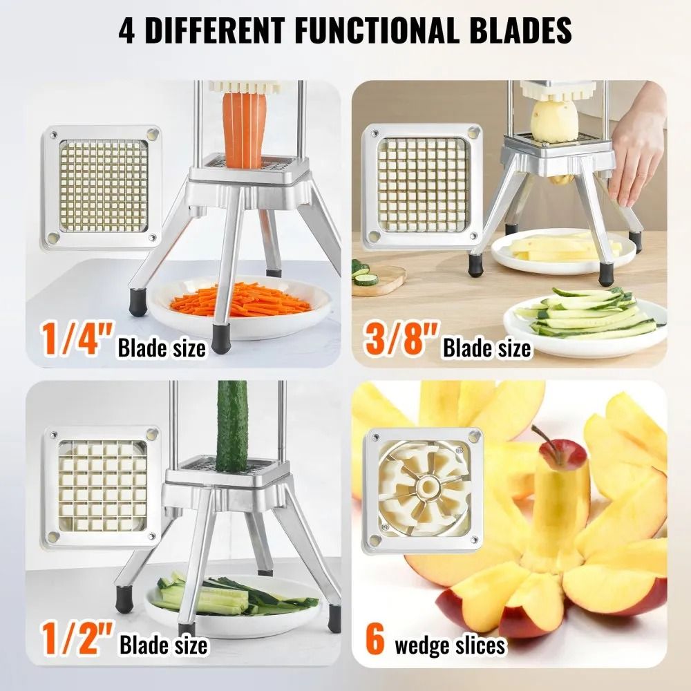 Stainless Steel French Fry Cutter Commercial Vegetable Fruit Chopper For Restaurants And Home Kitch 5