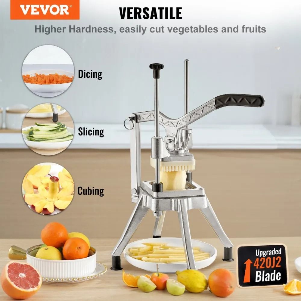 Stainless Steel French Fry Cutter Commercial Vegetable Fruit Chopper For Restaurants And Home Kitch 2
