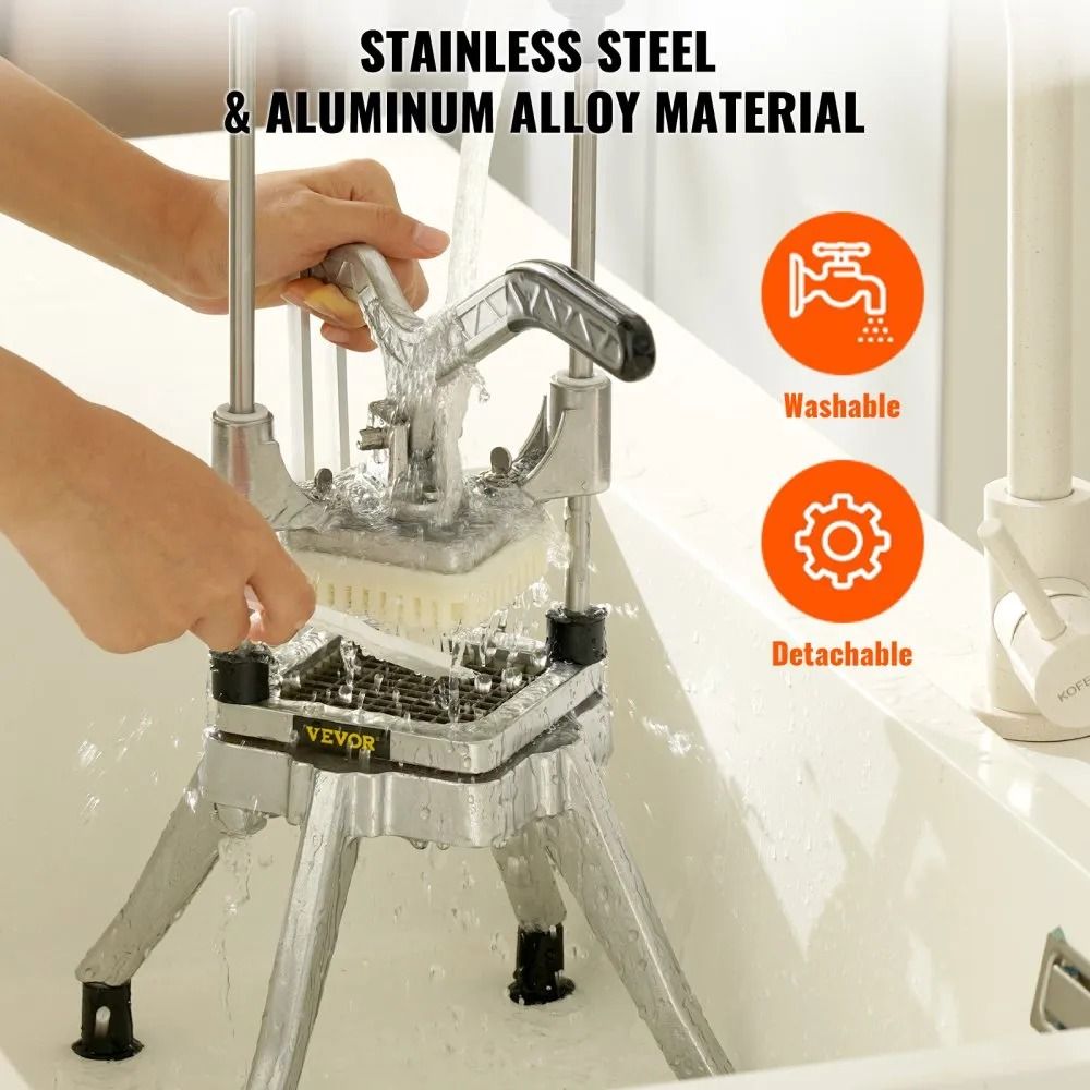 Stainless Steel French Fry Cutter Commercial Vegetable Fruit Chopper For Restaurants And Home Kitch 3