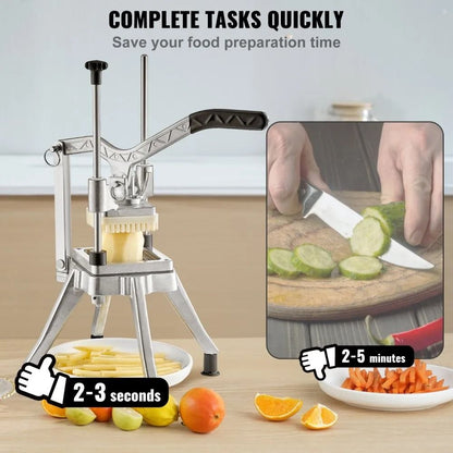 Stainless Steel French Fry Cutter Commercial Vegetable Fruit Chopper For Restaurants And Home Kitch 1