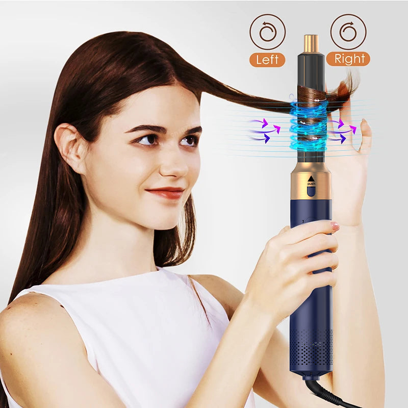 Professional Air Hair Styler, Low Noise Hair Tool, Curling Straightening System, Hair Drying Hot Air Brushes Kit