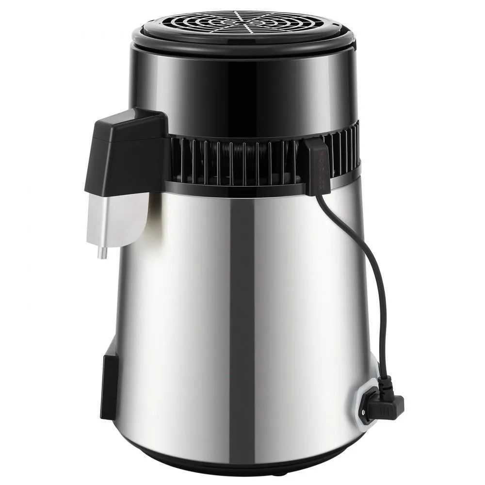 Distilled Water Maker Machine Water Distiller Stainless Steel Countertop Distiller Timing Dual Temp 9