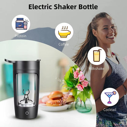 PowerMix 650 ML Automatic Electric Shaker Bottle  USB Rechargeable Sports Tumbler 1