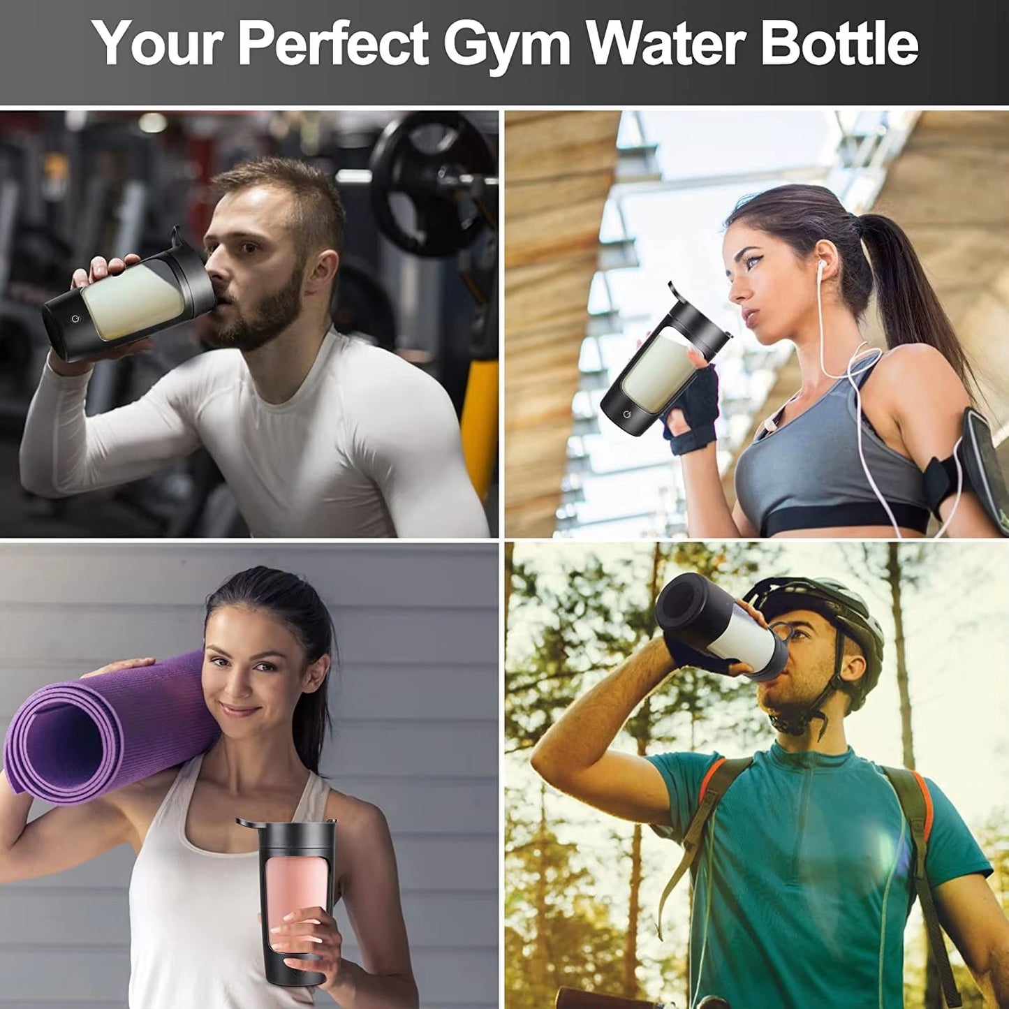 PowerMix 650 ML Automatic Electric Shaker Bottle  USB Rechargeable Sports Tumbler 4