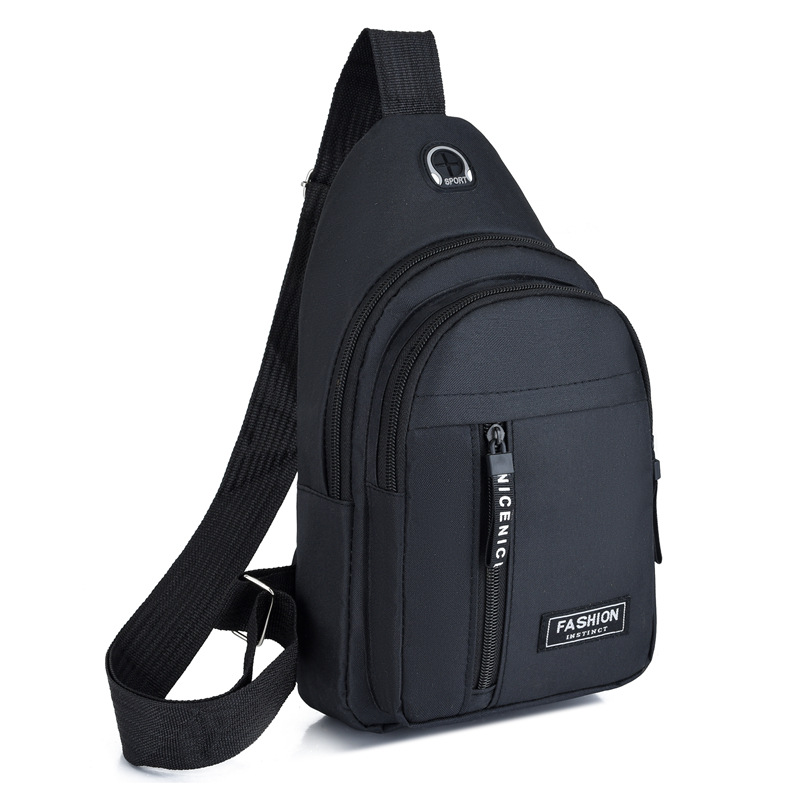 Mens Fashion Trend Oxford Cloth Shoulder Bag New Multifunctional Chest Bag Casual Waterproof Messen 8
