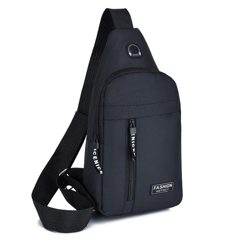 Mens Fashion Trend Oxford Cloth Shoulder Bag New Multifunctional Chest Bag Casual Waterproof Messen 11