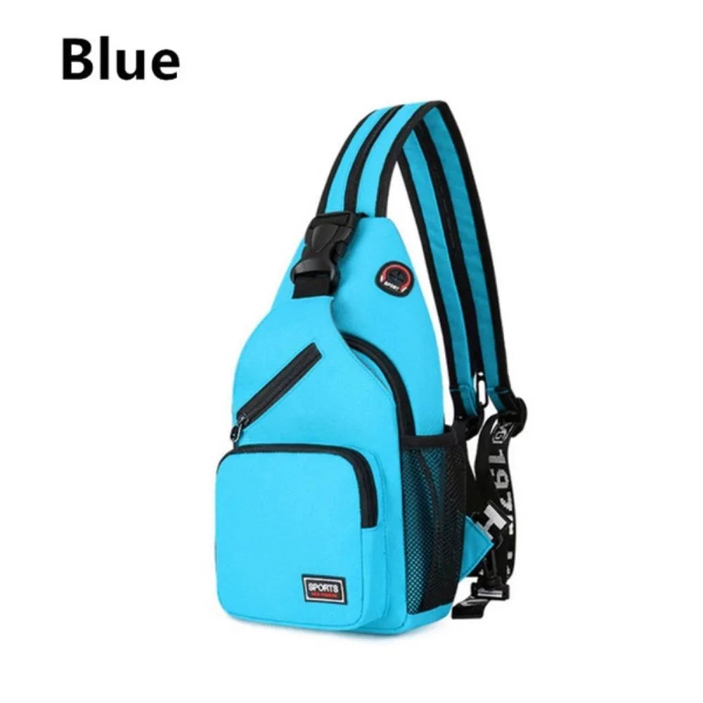 Multifunctional Mens And Womens KISMIS Messenger Shoulder Travel Backpack Chest Bag With Headphone  6