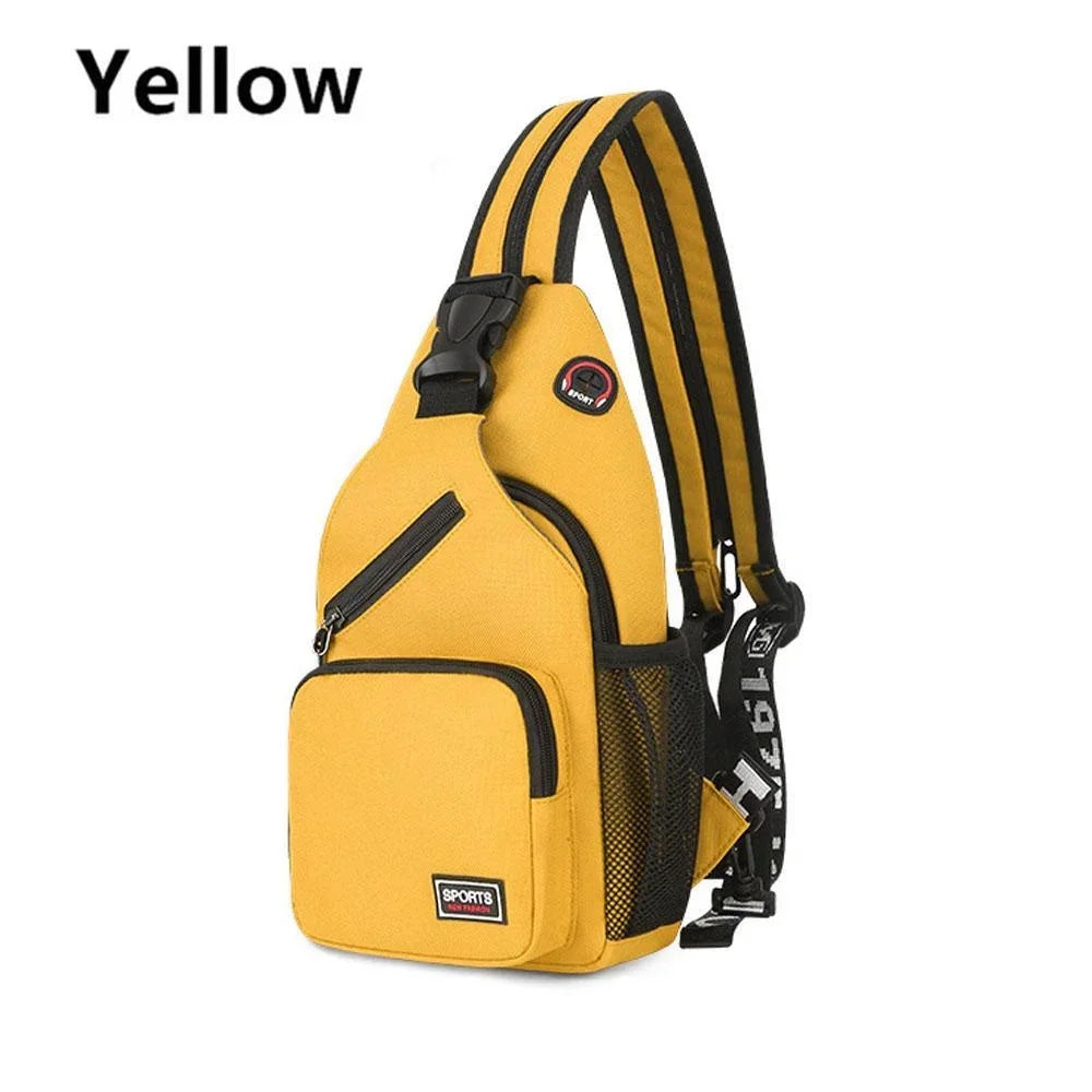 Multifunctional Mens And Womens KISMIS Messenger Shoulder Travel Backpack Chest Bag With Headphone  10