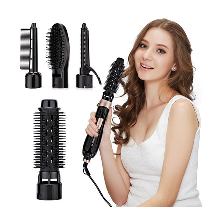 Hair Dryer Brush Electric, Hot Air Comb Multifunction Hair Curler, Straightener Curler Negative Ion Hair Dryer