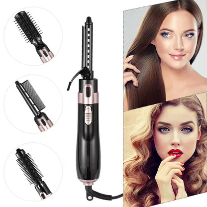 Hair Dryer Brush Electric, Hot Air Comb Multifunction Hair Curler, Straightener Curler Negative Ion Hair Dryer
