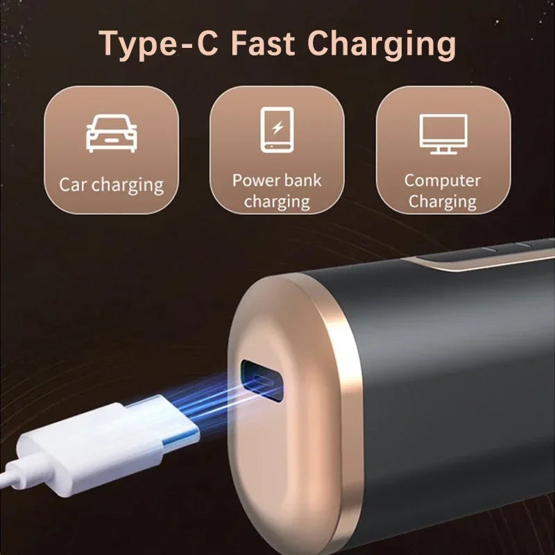 Portable Wireless Hair Straightener Brush Home Travel Electric Hair Brush Curly Comb 4