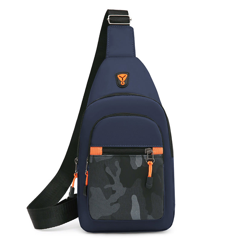 Crossbody Bag Large Capacity, Chest Bag Men's One Shoulder, Sports Leisure Small Shoulder Bag