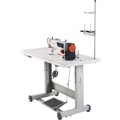 Heavy Duty Lockstitch Sewing Machine Industrial Sewing Machine Upgraded Servo Motor Clear Display C 9