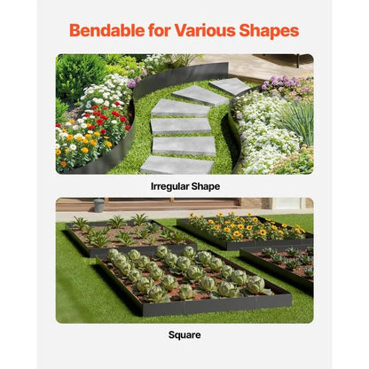 Rust Resistant Metal Landscape Edging Heavy Duty Lawn Edging Steel Landscape Edging Bendable Garden 2