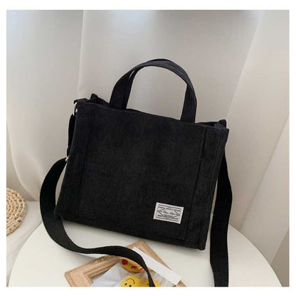 Womens Square Crossbody Bag Corduroy Crossbody Tote Bag Shoulder Bag Casual Tote Bag Travel Organis 4