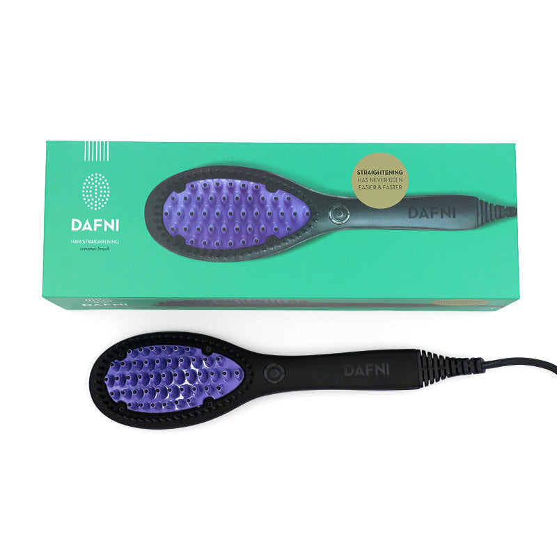 Hair Straightener Brush, Ceramic Fast Straightening, Hot Comb Styling Tool Womens Smoothing Brush Curling Iron