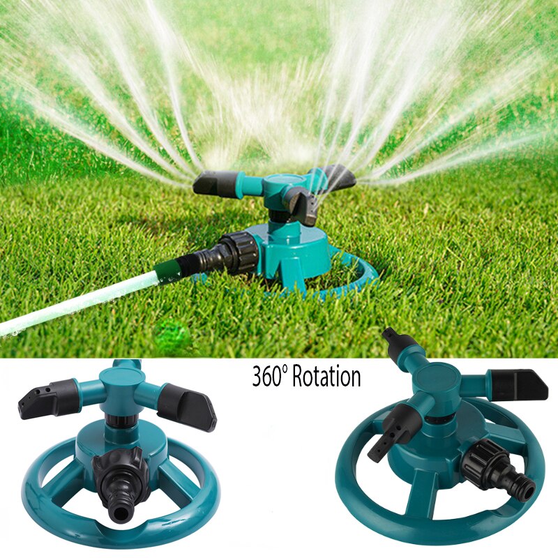Rotating Water Spray Garden Lawn, Automatic Sprinkler Garden, Sprinkler Nozzle 360 Degree Automatic, Watering Irrigation