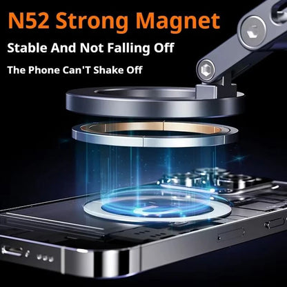 Magnetic Vacuum Phone Holder Rotating Foldable Stand For Car Gym And Home 4