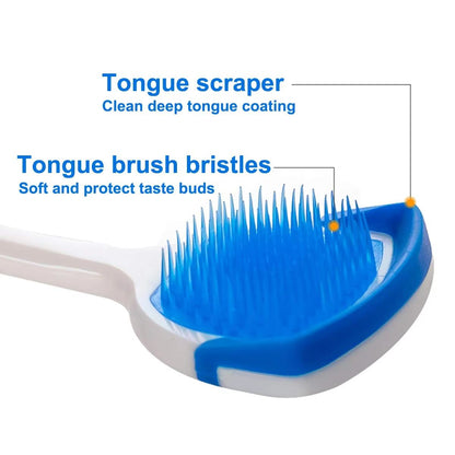 FreshClean Reusable Silicone Tongue Scraper Set  14Piece Kit For Adults  Kids 1